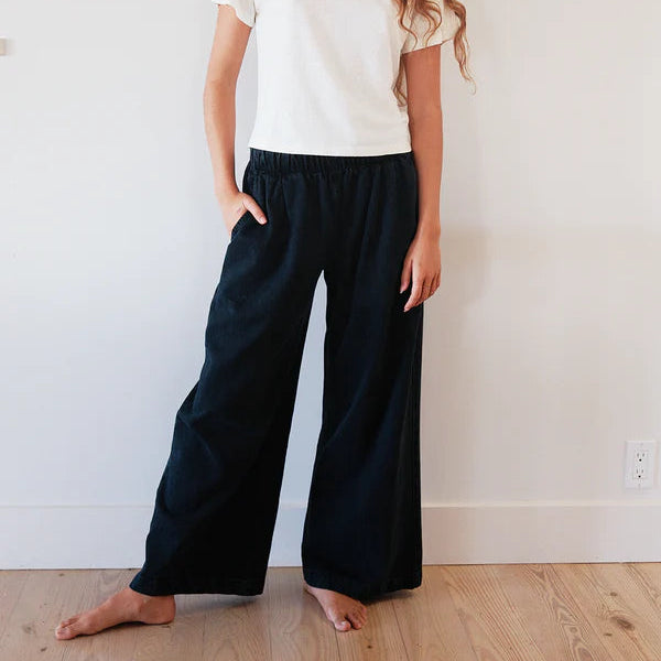 Disco Denim Pant in Black Indigo