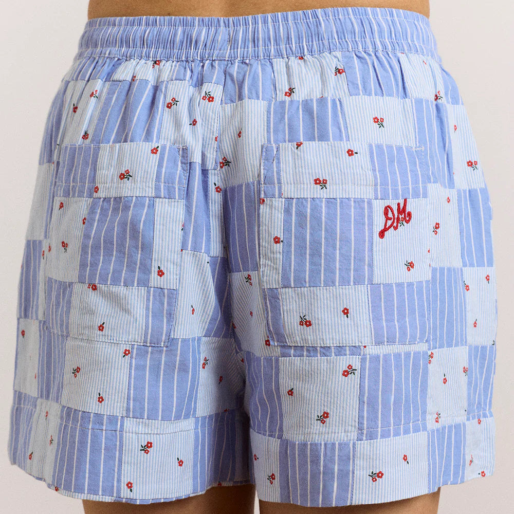 Eluna Boxer Short in Blue Stripe