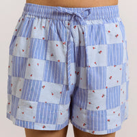 Eluna Boxer Short in Blue Stripe