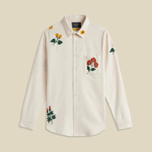 Embroidery Flannel Shirt