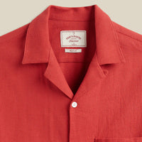 Embroidery Piquet Shirt in Clay