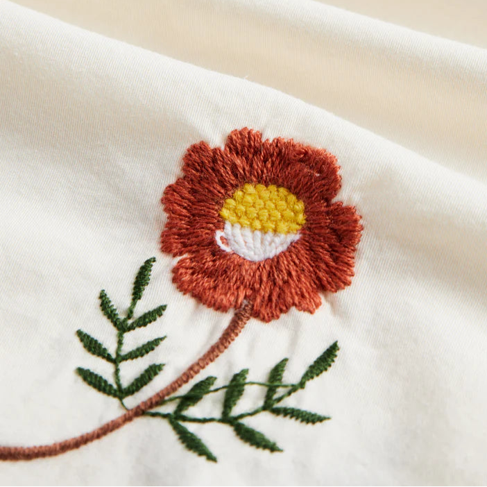 Embroidery Flowers Shirt