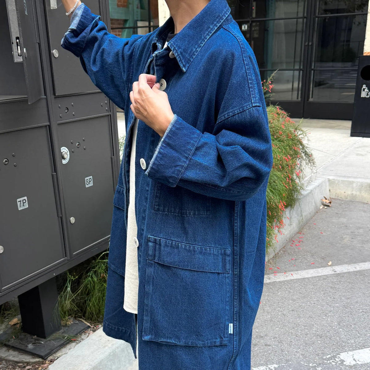 Easy Trench in Dark Denim