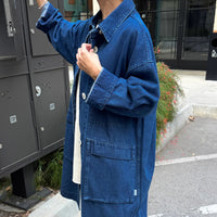Easy Trench in Dark Denim