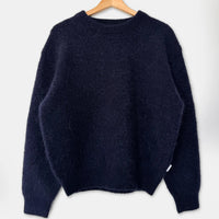 Elio Alpaca Sweater in Navy