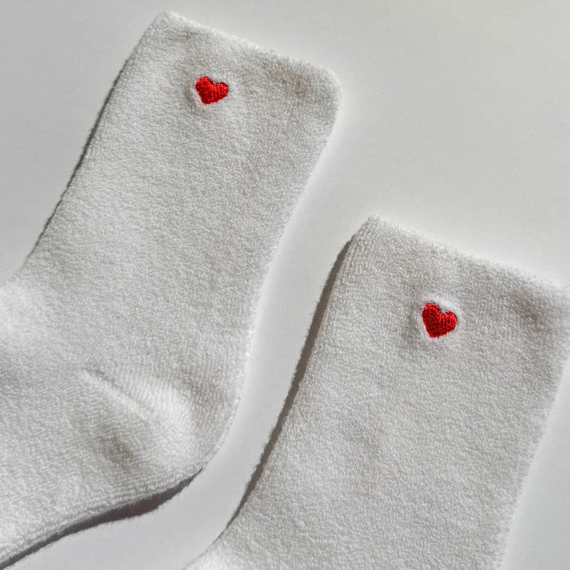 Embroidered Cloud Socks