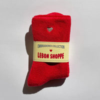 Embroidered Cloud Socks