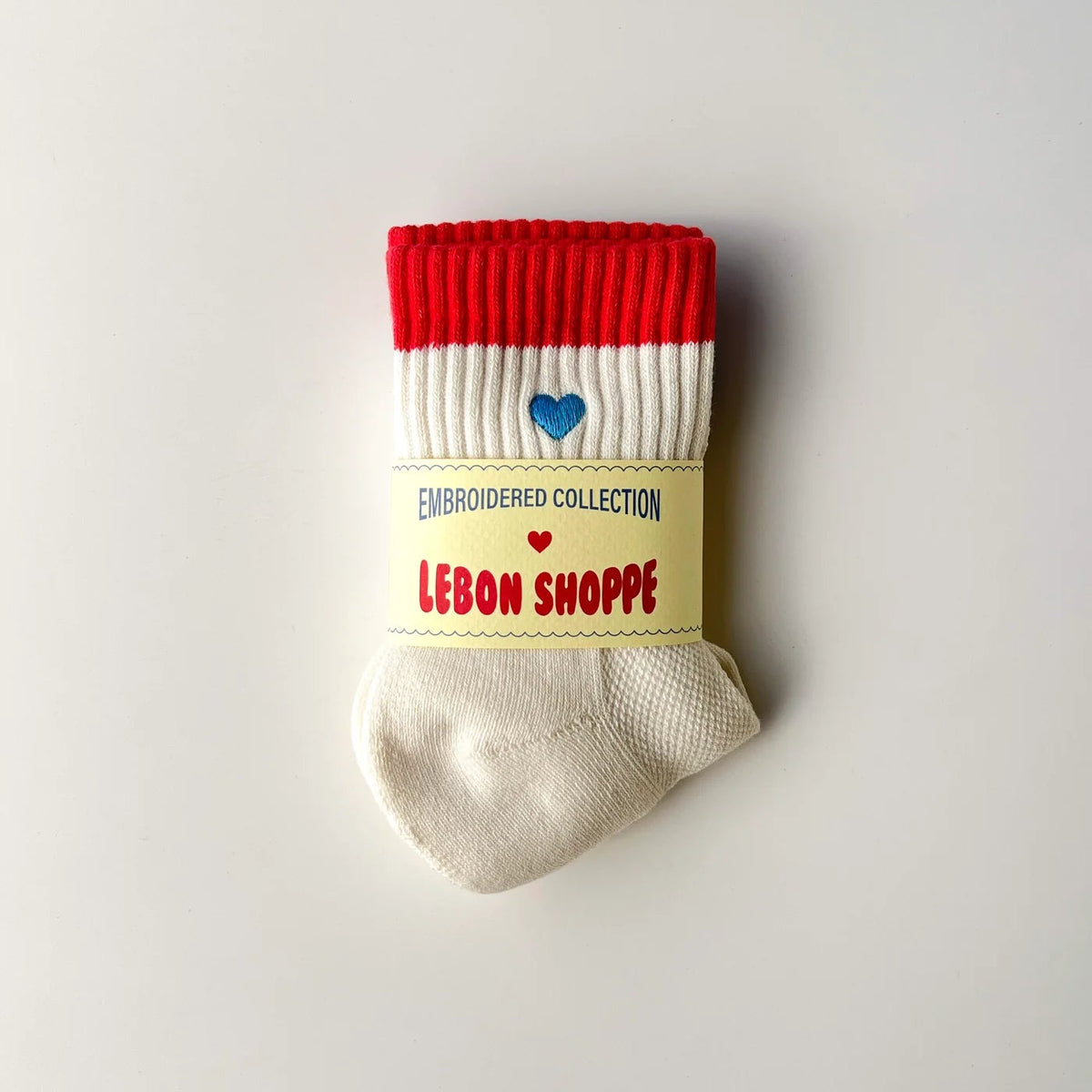 Embroidered Color Block Girlfriend Socks