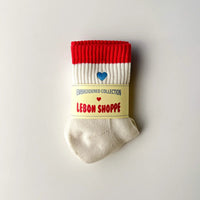 Embroidered Color Block Girlfriend Socks