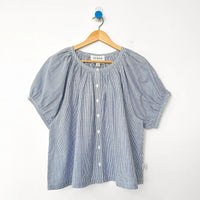 Emily Short Sleeve Top in Blue Stripe