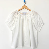 Emily Short Sleeve Top in White
