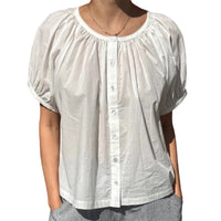 Emily Short Sleeve Top in White