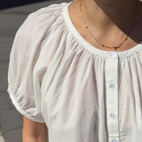 Emily Short Sleeve Top in White