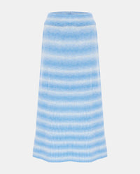 Striped Knit Skirt in Blue