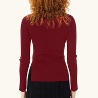 River Knit Long Sleeve in Sangria