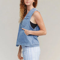 Falcon Vest in Light Denim