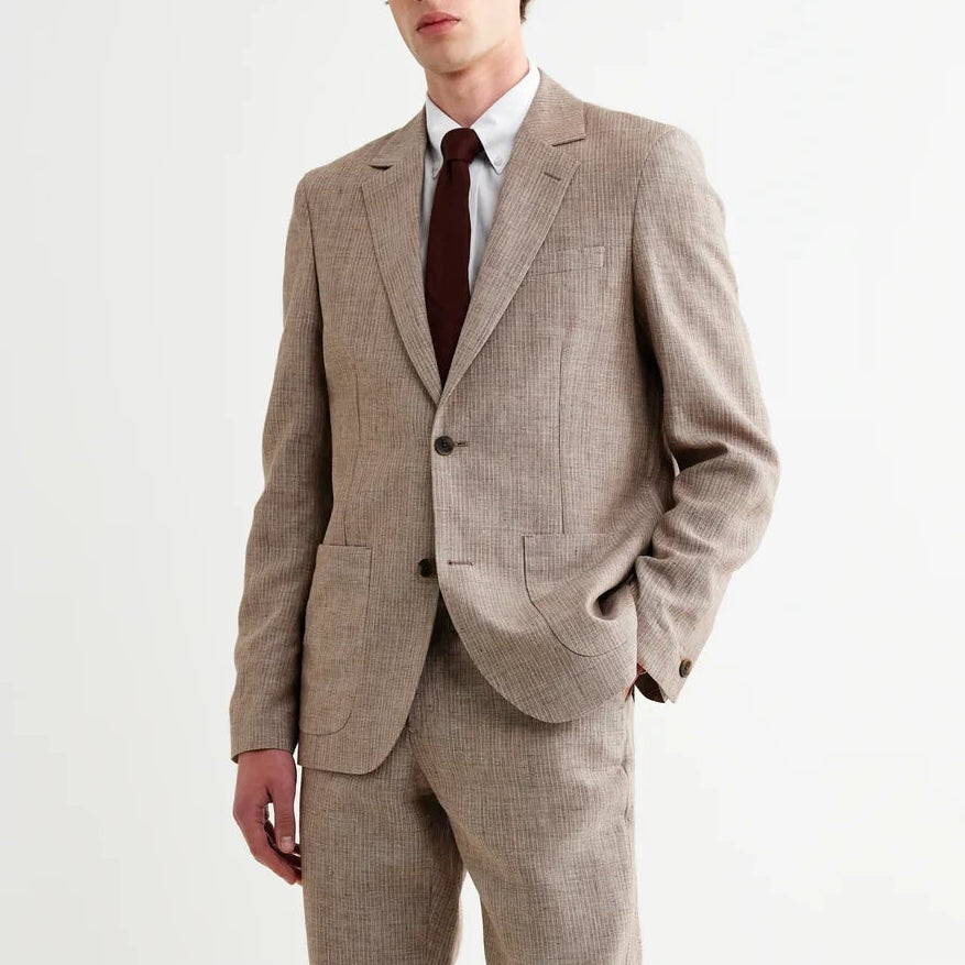 Fintry Blazer in Linen Stripe