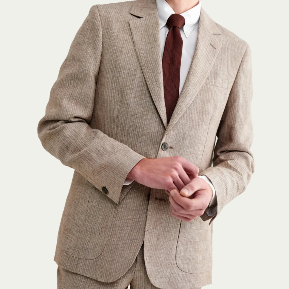Fintry Blazer in Linen Stripe