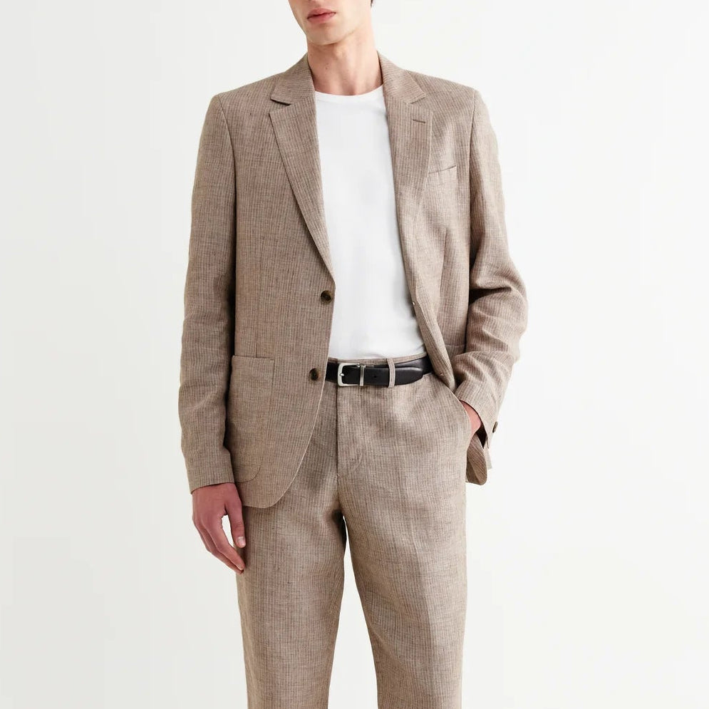 Fintry Blazer in Linen Stripe