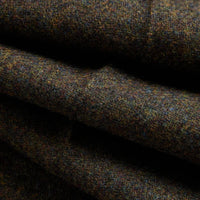 Single Pleat Wool Trousers in Forest Green