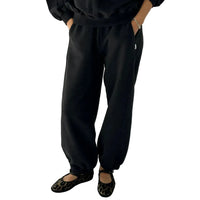 French Terry Balloon Pants in Black