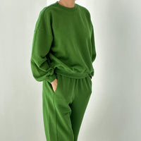 French Terry Core Sweatshirt in Avocado