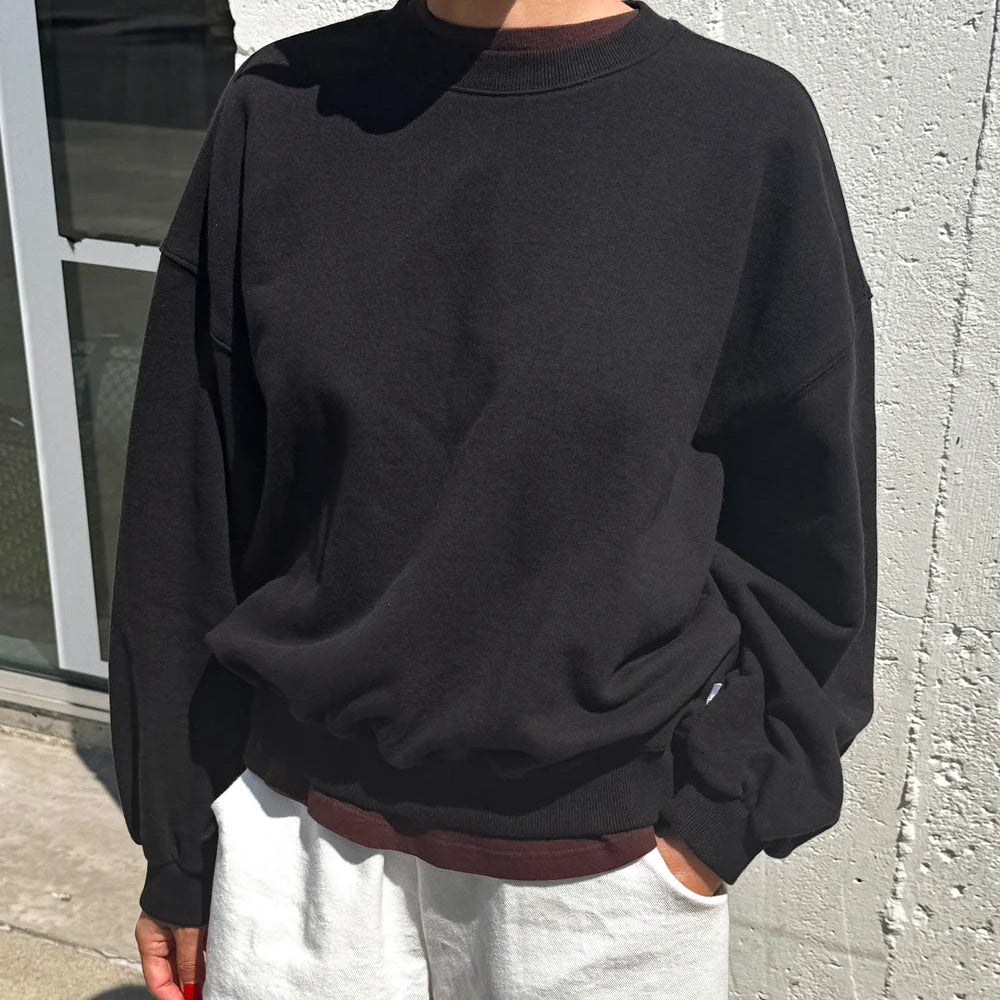 French Terry Core Sweatshirt in Black