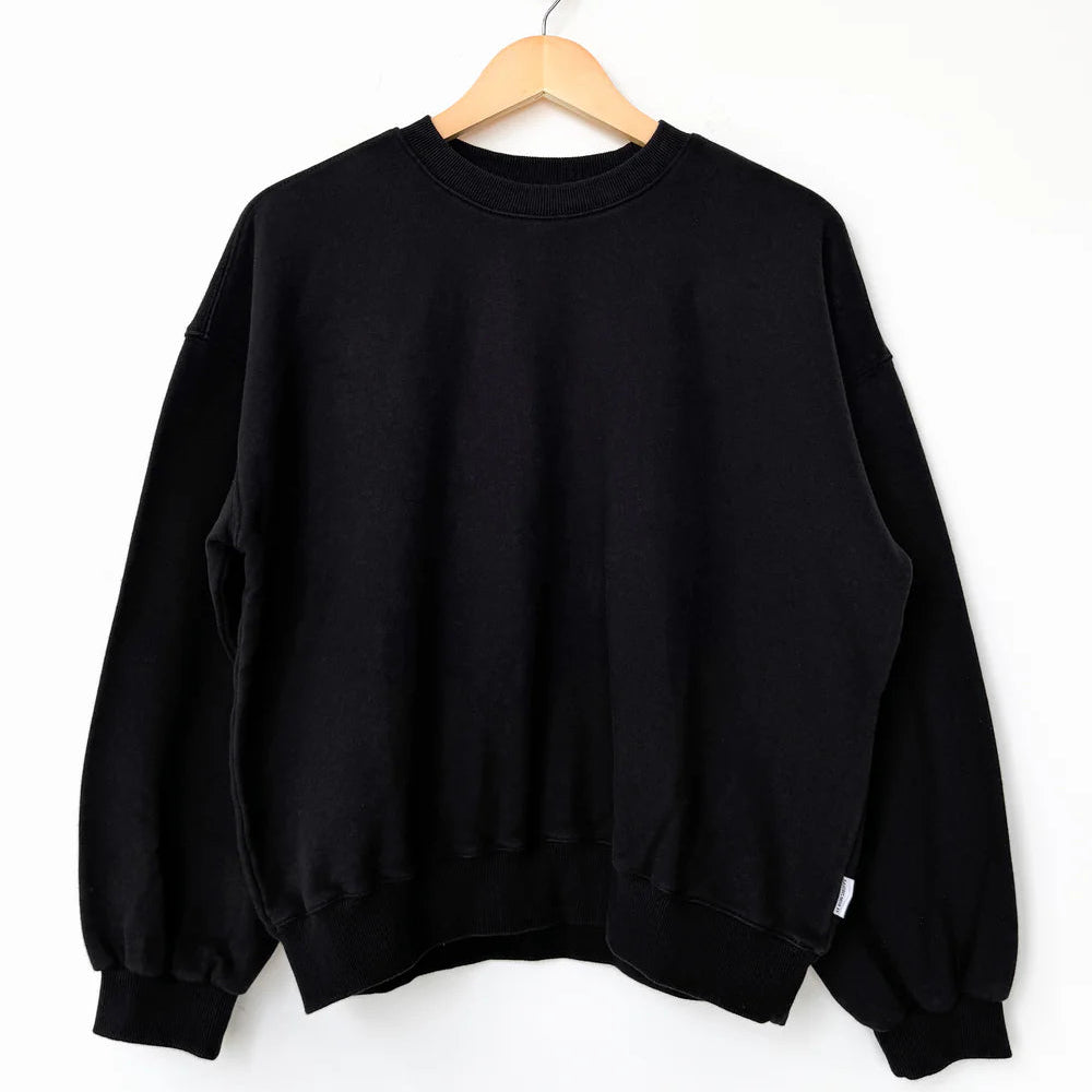 French Terry Core Sweatshirt in Black