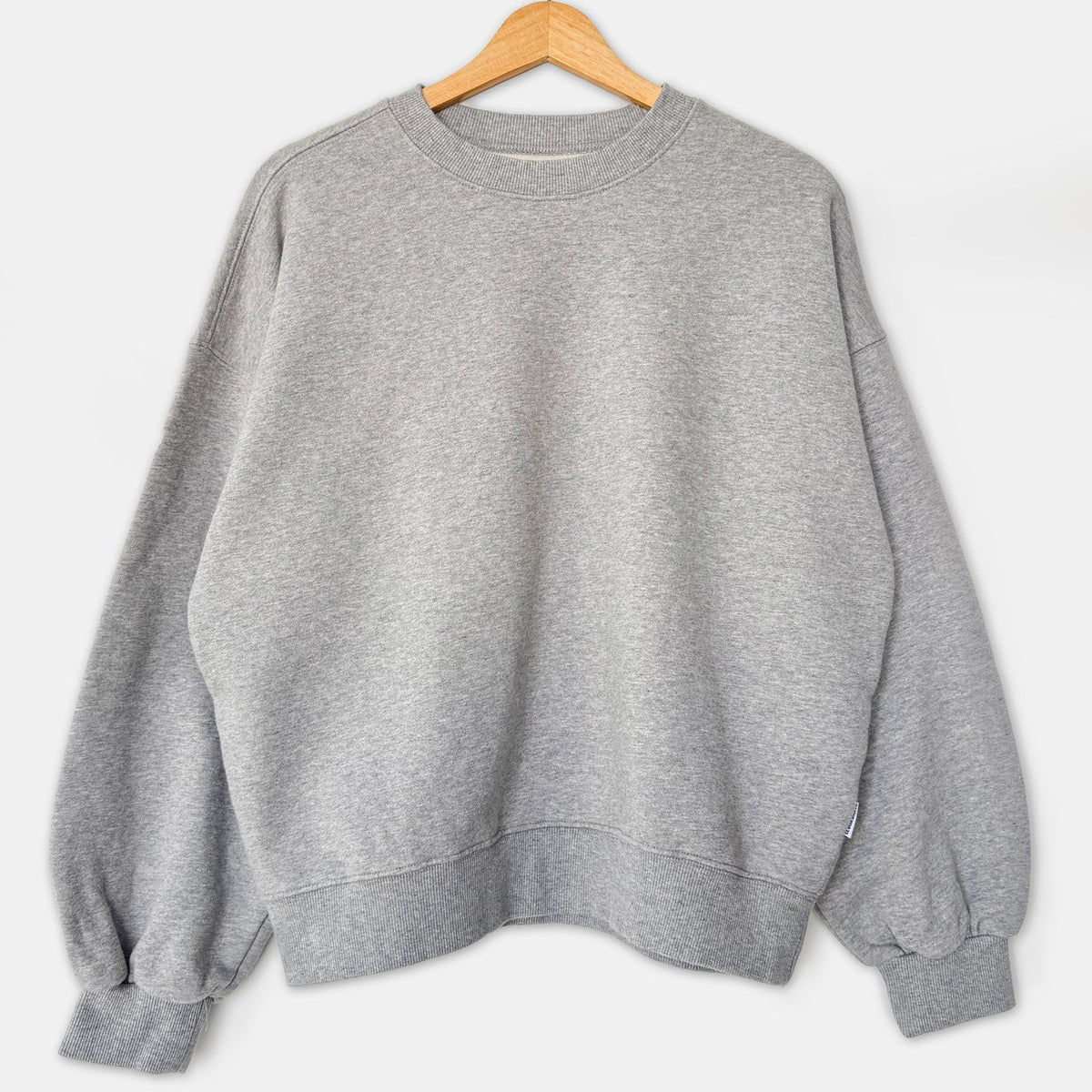 French Terry Core Sweatshirt in Melange Grey