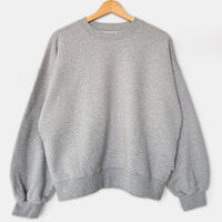 French Terry Core Sweatshirt in Melange Grey