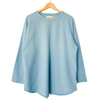 French Terry Raglan Tee in Dream Blue