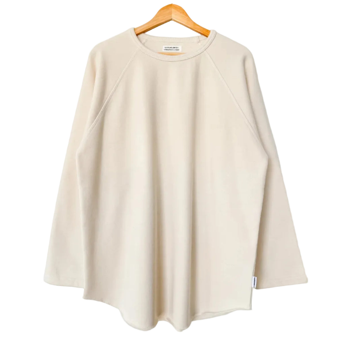 French Terry Raglan Tee in Naturel