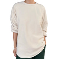 French Terry Raglan Tee in Naturel