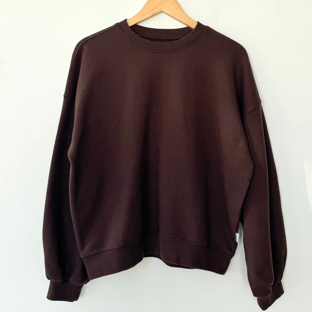 French Terry Core Sweatshirt in Cocoa Bean