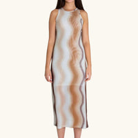 Georgie Midi Dress in Golden Gates