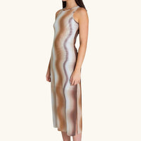 Georgie Midi Dress in Golden Gates