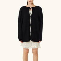 Owen Reversible Cardigan in Black