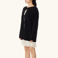 Owen Reversible Cardigan in Black