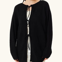 Owen Reversible Cardigan in Black