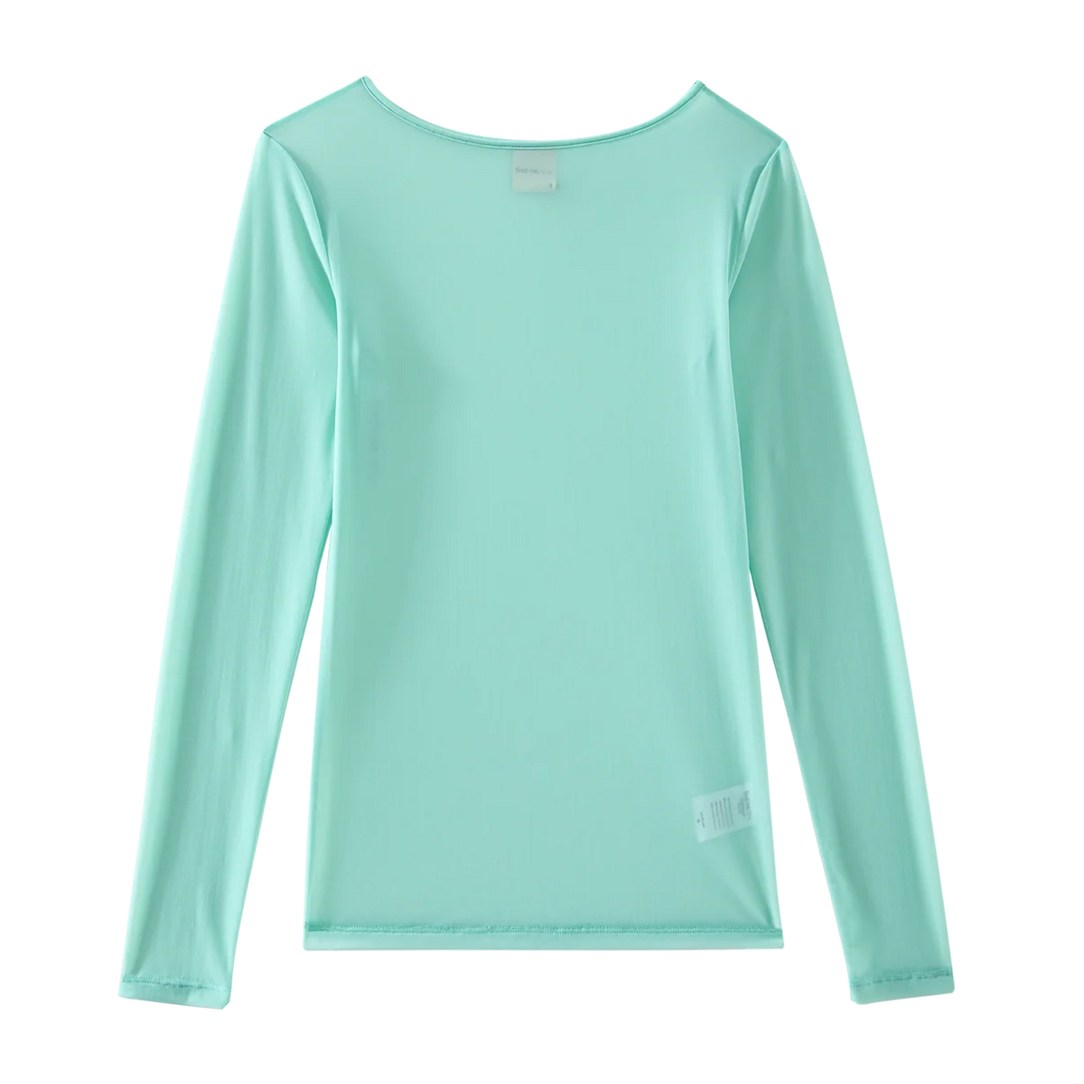 Boatneck Longsleeve Tee in Mint