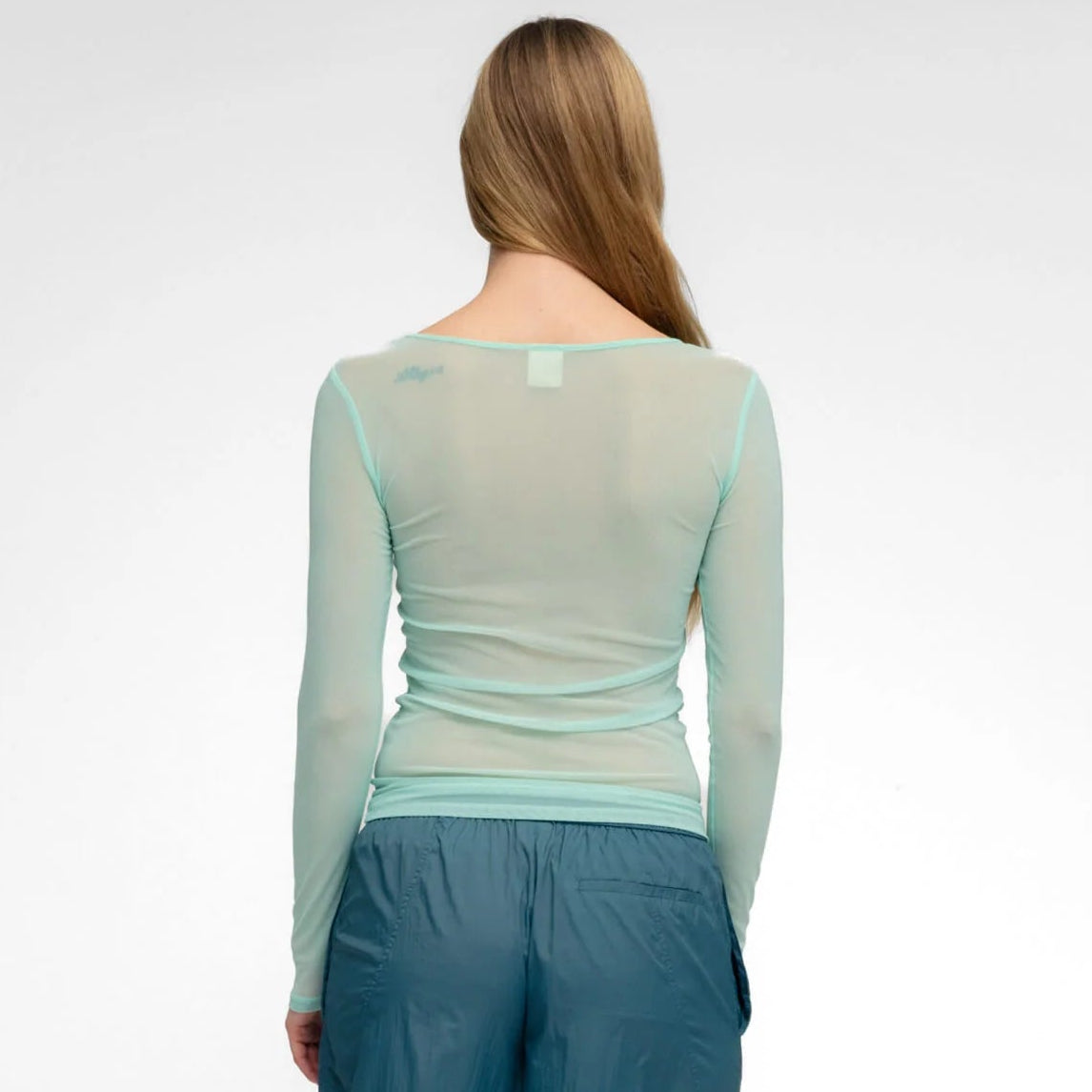 Boatneck Longsleeve Tee in Mint