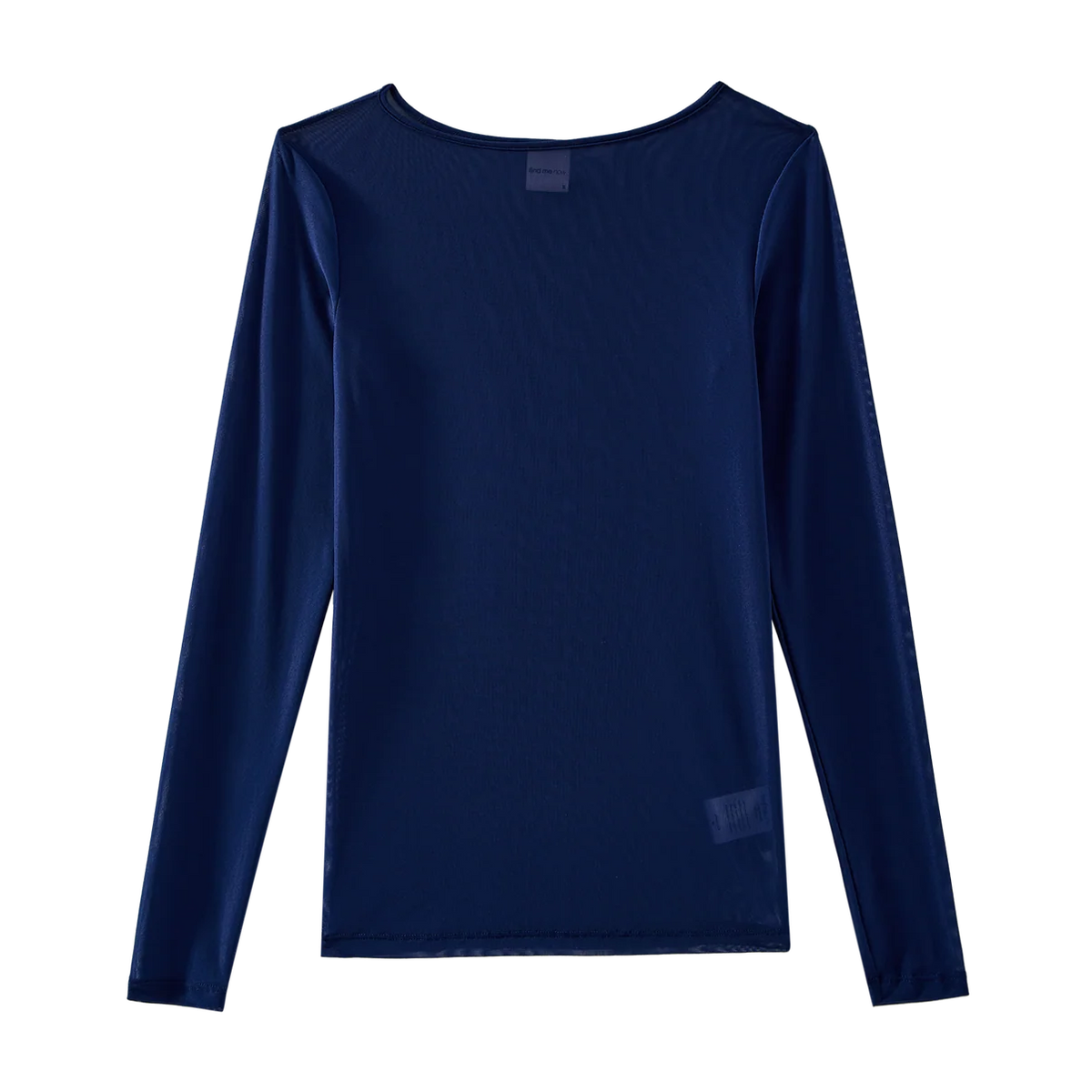 Boatneck Longsleeve Tee in Navy
