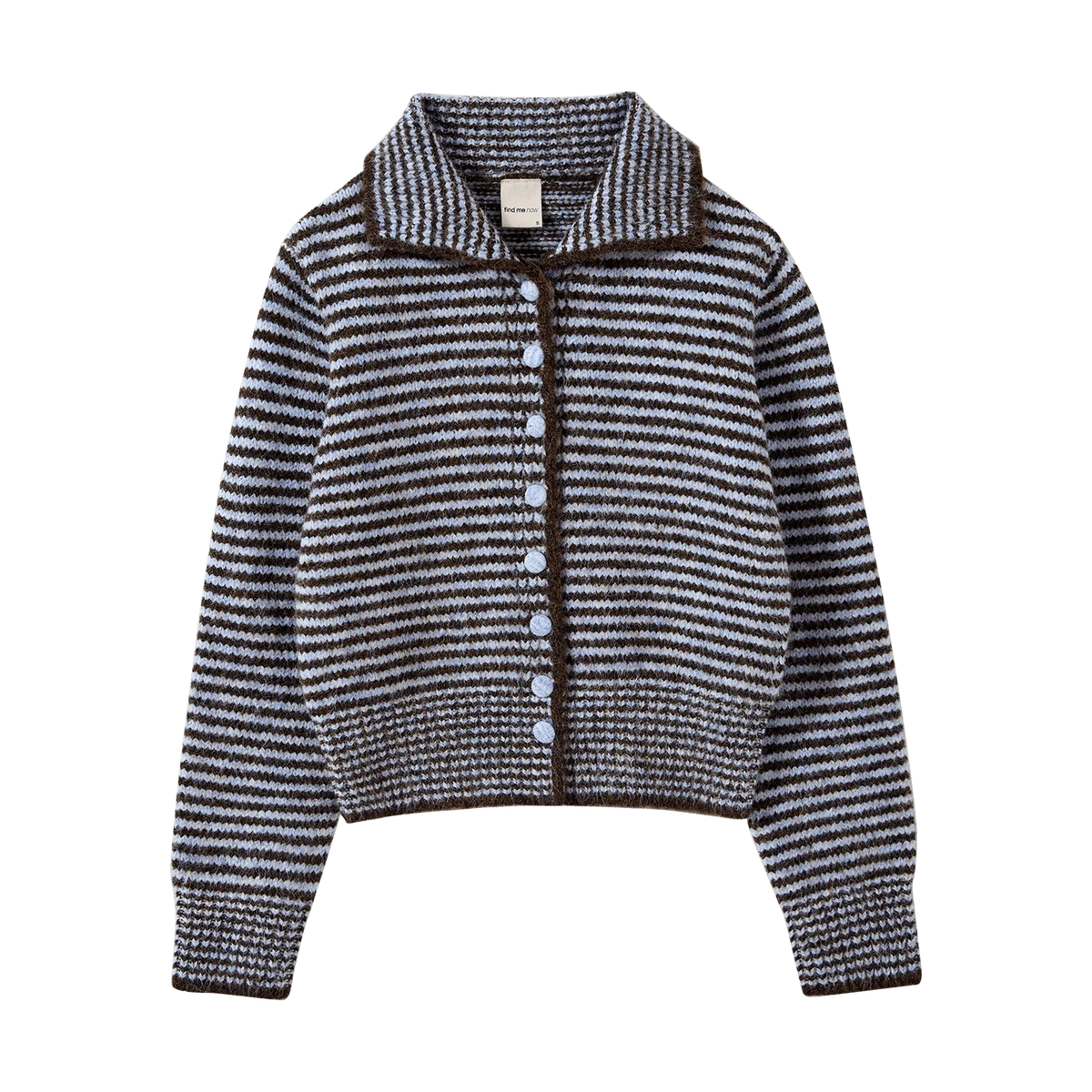 Ho-Sook Cardigan in Blue Stripe