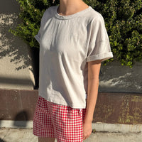 Vintage Fille Tee in Rice