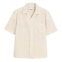 Floral Eyelet Shirt in Natural