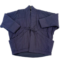 Sumo Puffer in Textured Cotton Navy