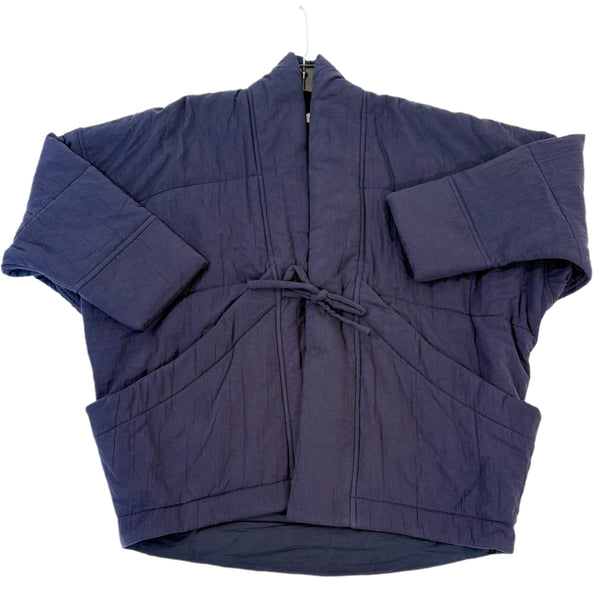 Sumo Puffer in Textured Cotton Navy