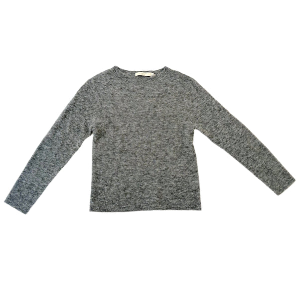 Mockneck Longsleeves in Heathered Gray