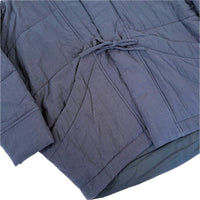 Sumo Puffer in Textured Cotton Navy