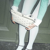 Gil Purse in Butter White Studs